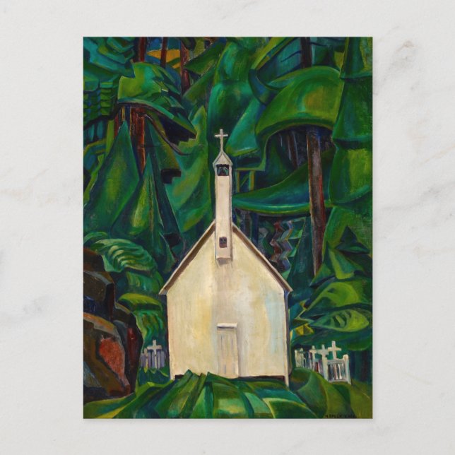 Cartão Postal Igreja Indiana | Emily Carr | (Frente)