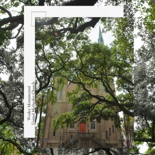 Cartão Postal Igreja Metodista Unida Monumental Wesley de Savann