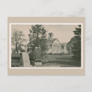 Cartão Postal Igreja Morávia de New Dorp, Staten Island NY