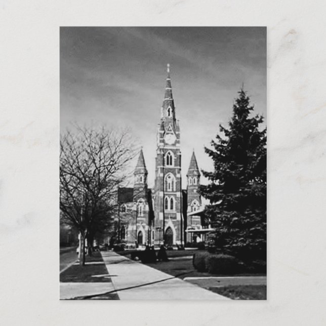 Cartão Postal Igreja Negra e Branca (Frente)