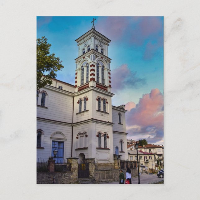 Cartão Postal Igreja Nikola em Krushevo, Macedônia (Frente)