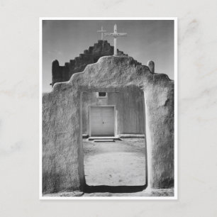Cartão Postal Igreja no Marco Histórico Nacional de Taos Pueblo