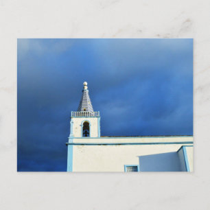 Cartão Postal Igreja no nascer do Sol: Angra do Heroismo, Açore