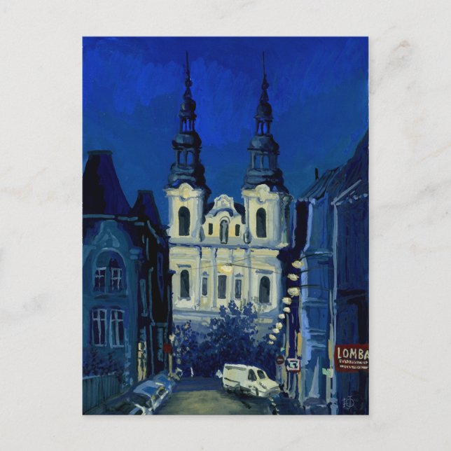 Cartão Postal Igreja Noturna (Frente)
