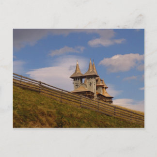 Cartão Postal Igreja ortodoxa em construção, Moldávia