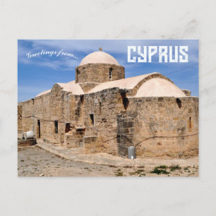 Cartão Postal Igreja Ortodoxa Grega Kouklia Chipre