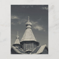 igreja ortodoxa russa de madeira tradicional