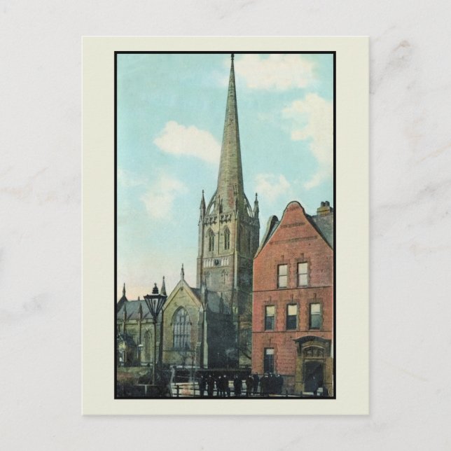 Cartão Postal Igreja Paroquial Vintage 1910 Goole (Frente)