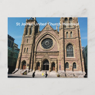 Cartão Postal Igreja Unida de St James de Montreal