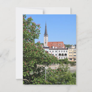 Cartão Postal Igreja Zu Unserer Lieben Frau em Wasserburg am Inn