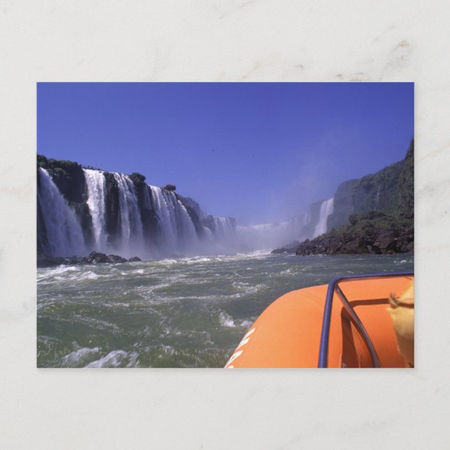Cartão Postal Iguacu Waterfall, Brasil e Argentina, Cartão-posta (Frente)