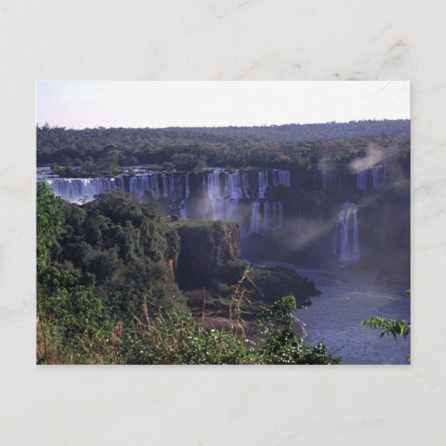 Cartão Postal Iguacu Waterfall, Brasil e Argentina, Cartão-posta (Frente)