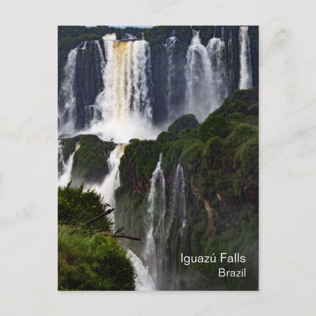 Cartão Postal Iguazú Cai no Brasil Viagem (Frente)