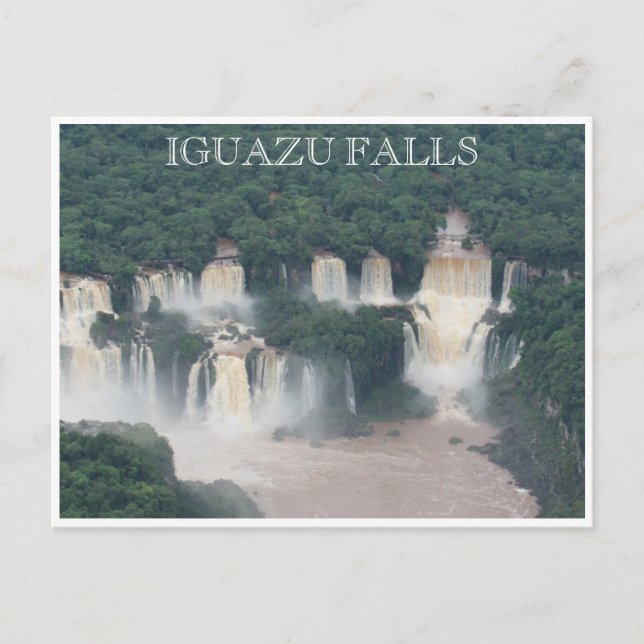 Cartão Postal iguazu cataratas brazil (Frente)