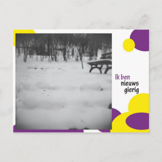 Cartão Postal Ik ben nieuwsgierig