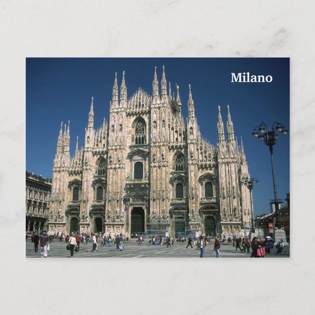 Cartão postal "Il Duomo, Milano" (Frente)