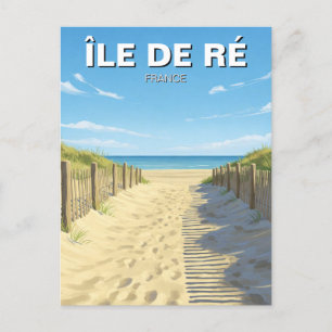 Cartão Postal Île de Ré France Viagem