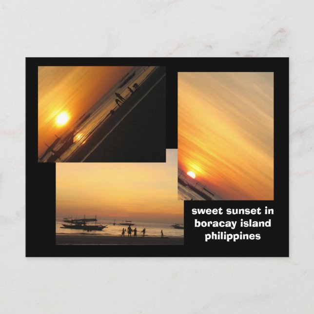 Cartão Postal ilha boracay (Frente)