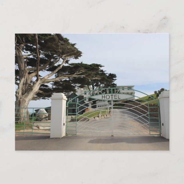 Cartão Postal Ilha Burgh, Devon (Frente)