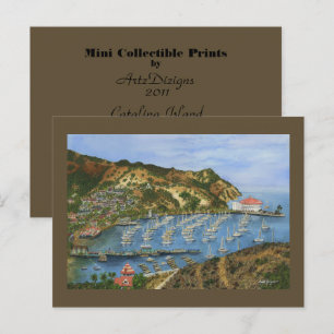 Cartão Postal Ilha Catalina, CA - Mini Impressões Coletivos