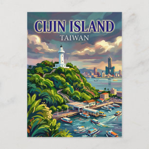 Cartão Postal Ilha Cijin Taiwan