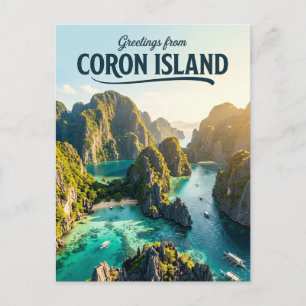 Cartão Postal Ilha Coron Filipinas