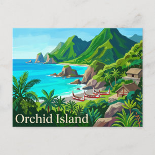 Cartão Postal Ilha da Orquídea Taiwan