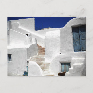 Cartão Postal Ilha da Trênase acima de Santorini