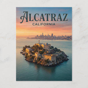 Cartão Postal Ilha de Alcatraz Califórnia