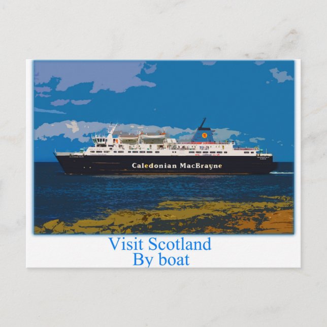 Cartão Postal Ilha de Arran Ferry - Escócia (Frente)