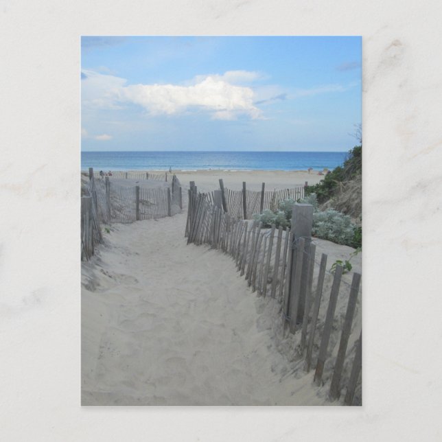 Cartão Postal Ilha de bloco das dunas de areia (Frente)