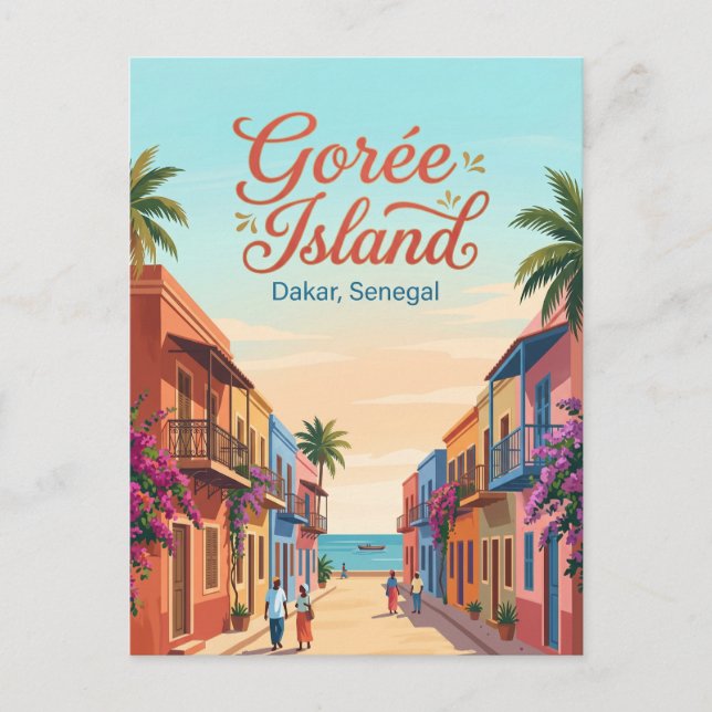 Cartão Postal Ilha de Gorée Senegal (Frente)
