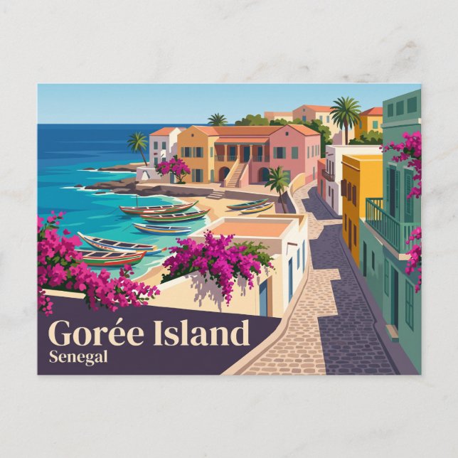 Cartão Postal Ilha de Gorée Senegal (Frente)
