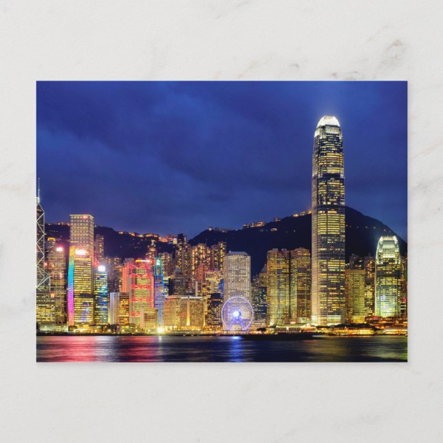 Cartão Postal Ilha de Hong Kong (Frente)