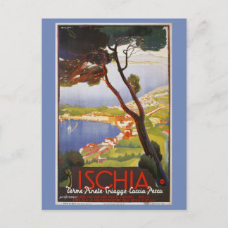 Cartão Postal Ilha de Ischia Itália propaganda de viagem de verã