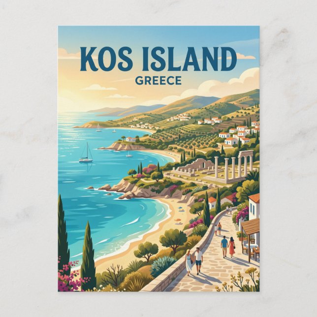 Cartão Postal Ilha de Kos Grécia (Frente)