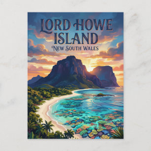 Cartão Postal Ilha de Lord Howe Austrália