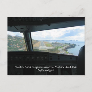 Cartão Postal Ilha de Madeira, os aeroportos os mais perigosos