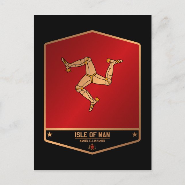 Cartão Postal Ilha de Man (Frente)