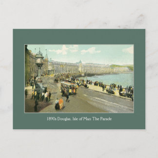 Cartão Postal Ilha de Man, Douglas, The Parade, 1890