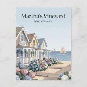 Cartão Postal Ilha de Martha's Vineyard, Massachusetts
