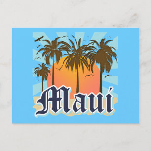 Cartão Postal Ilha de Maui Hawaii Souvenir