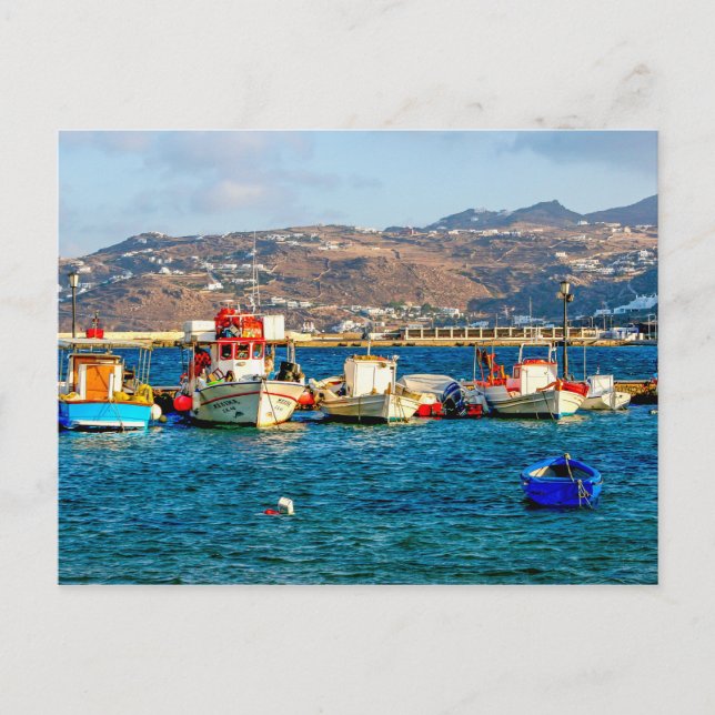 Cartão Postal Ilha de Mykonos (Frente)