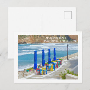 CARTÃO POSTAL ILHA DE NAXOS, GRÉCIA/CARTÃO POSTAL T BEIRA MAR CO
