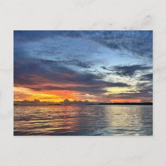 Cartão Postal Ilha de Ouro e Prata ao Pôr-do-Sol, Brisbane