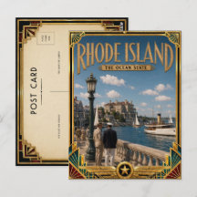 Ilha de Rhode Vintage Art Deco Idade Dourada