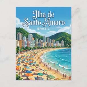 Cartão Postal Ilha de Santo Amaro Brasil