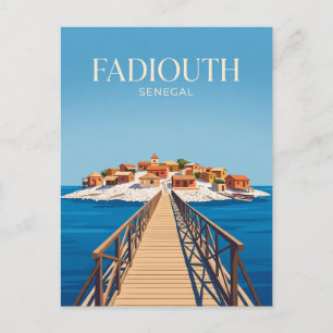 Cartão Postal Ilha de Shell (Fadiouth) Senegal