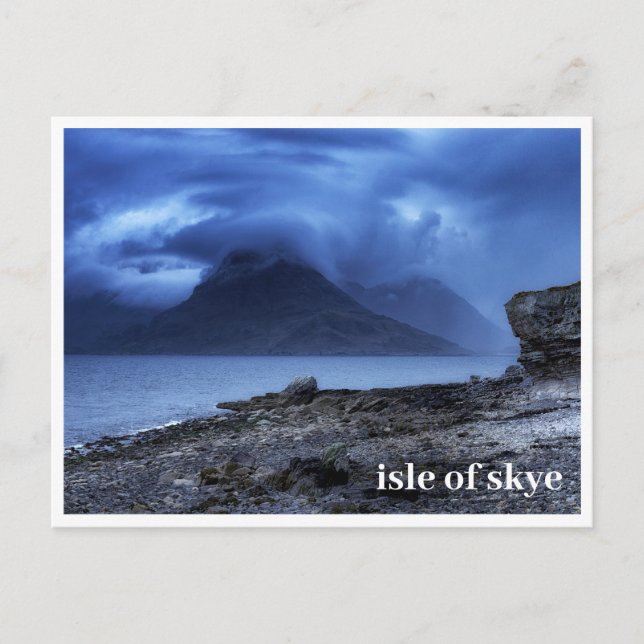 Cartão postal - Ilha de Skye Escócia (Frente)