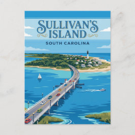Cartão Postal Ilha de Sullivan EUA